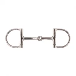Jacks Imports Jointed Mouth Dee Ring Snaffle Bit 4-1/2"
