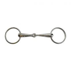 Jacks Imports Hollow Mouth Loose Ring Snaffle Bit 5"