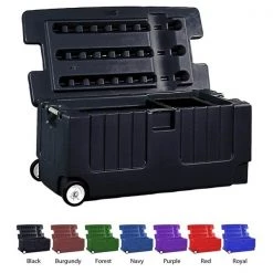 Horsemens Pride Tack Trunk with Wheel Assembly PURPLE