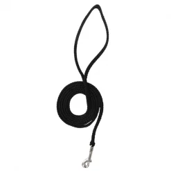 Lone Wolf Flat 1/4" Braided Rope Lead with Snap LIMEGN/PUR