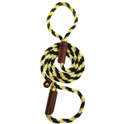 Lone Wolf Solid (Round) 3/8" Braided Rope Lead with Slip MARDI GRAS