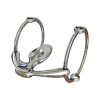 Winning Tongue Plate Polo Gag Bit with Extended Plate & 100mm Rings 5"