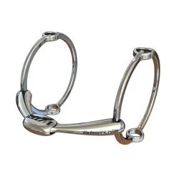 Winning Tongue Plate Polo Gag Bit with Normal Plate & 100mm Rings 5"