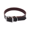 Coastal Pet Circle T Latigo Leather Town Dog Collar Flat 5/8" 16"