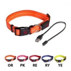 Ultrahund LED Adjustable Collar RED