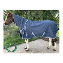 Jacks Heritage Collection Boreas Ink Blue Turnout Blanket 1200 Denier with 350gm Lining 84"