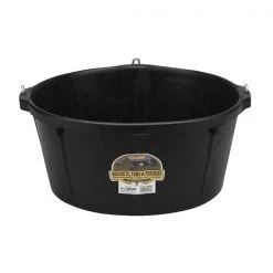 Miller Mfg Duraflex Rubber Feeder Tub with Hooks 6-1/2 Gallon