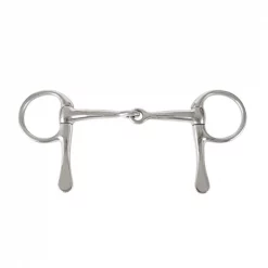 Jacks Imports Stainless Steel Half Cheek Snaffle Bit 3.5" MINI