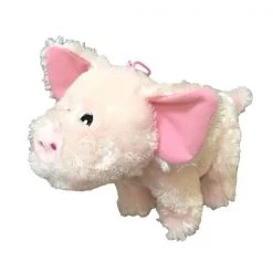 Steel Dog Barnyard Pig with Tennis Ball