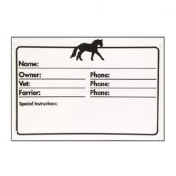 Jacks Imports Stall ID Plaque ENGLISH