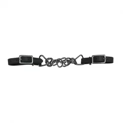 Jacks Imports Leather Curb Strap BLACK