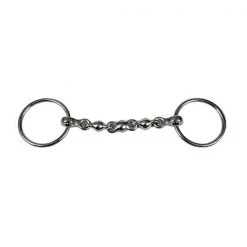 Jacks Imports Stainless Steel Waterford Ring Snaffle Bit 5"