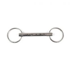 Jacks Imports Hollow Pipe Mouth Loose Ring Snaffle Bit