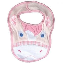 Jacks Imports Horsey Baby Bib PINK