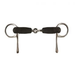 Jacks Imports Soft Rubber Half Cheek Snaffle Bit