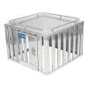 Uws/United Welding Services ONE DOOR DIAMOND PLATE ALUMINUM SOUTHERN DOG BOX (36X36 SQUARE BASE 24IN TALL)