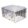 Uws/United Welding Services TWO DOOR DIAMOND PLATE ALUMINUM SOUTHERN DOG BOX (48X48 BASE 24INTALL)