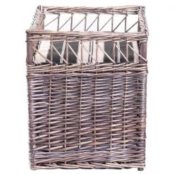 Pawsmark Two-level Willow Pet House with Soft Fabric Cushion For Cat or Dog, Grey -Animal&Pet Supplies store Quickway20Imports20Inc 663975xx88c31c