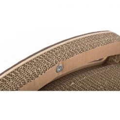 Pawsmark Corrugated Cardboard Cat Scratcher Lounge with Feather Hanging and Interactive Ball Toy -Animal&Pet Supplies store Quickway20Imports20Inc 669564xxe1c373