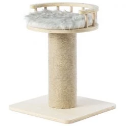 Pawsmark Wooden Cat Sisal Scratching Post Tree Tower with Seat Pet Bed Lounge -Animal&Pet Supplies store Quickway20Imports20Inc 672794xx9e6129