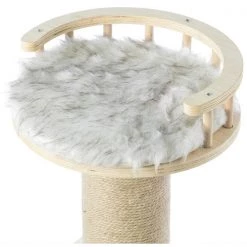 Pawsmark Wooden Cat Sisal Scratching Post Tree Tower with Seat Pet Bed Lounge -Animal&Pet Supplies store Quickway20Imports20Inc 672796xx97e5be