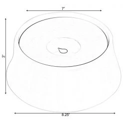 Pawsmark Anti-Splash Dripless Drinking Water Slow Feeder Dispenser Car Bowl for Pets -Animal&Pet Supplies store Quickway20Imports20Inc 679548xx193385