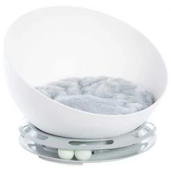 Pawsmark Plastic Bowl Shaped Sleeping Bed House Cat Cave Lounge with Ball Toy -Animal&Pet Supplies store Quickway20Imports20Inc 679602xx4ca113