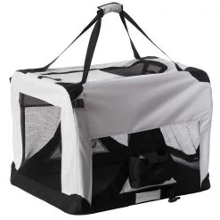 Pawsmark Soft-Sided Mesh Foldable Pet Travel Carrier, Airline Approved Pet Bag for Dogs and Cats, Large