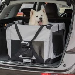 Pawsmark Soft-Sided Mesh Foldable Pet Travel Carrier, Airline Approved Pet Bag for Dogs and Cats, Large -Animal&Pet Supplies store Quickway20Imports20Inc 756893xx6420f3