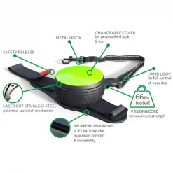 ReLeash Hands Free Dog Leash, 9-Foot Cord, Light Lock Green -Animal&Pet Supplies store Safetech20Hardware20Inc ReLeashxx5 7