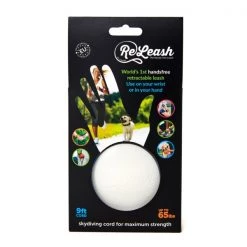 ReLeash Hands Free Dog Leash, 9-Foot Cord, Light Lock White -Animal&Pet Supplies store Safetech20Hardware20Inc boxxxWHITE