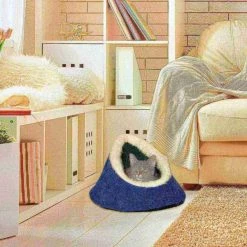 Pet Adobe Feline Cat Comfort Cavern Pet Bed - Blue -Animal&Pet Supplies store TG20Midco20LLC20dba20Trademark20Global20LLC 101845azjxx3xx3fbb2b