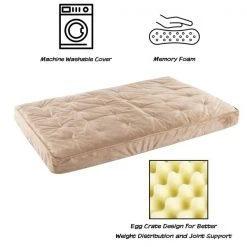 Pet Adobe Pet Bed Egg Crate with 100-percent Memory Foam Orthopedic Cushion Water-Resistant 46 x 27 x 4 -Animal&Pet Supplies store TG20Midco20LLC20dba20Trademark20Global20LLC 137181vztxx2xx2357ef