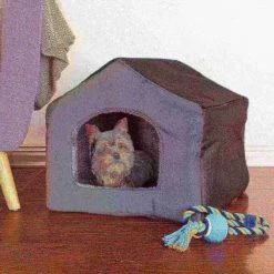Pet Adobe Cozy Cottage House Shaped Pet Bed - Gray 19x18.5x17 -Animal&Pet Supplies store TG20Midco20LLC20dba20Trademark20Global20LLC 139062rxuxx4xxae2c10
