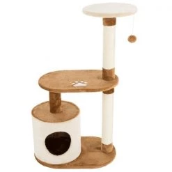Pet Adobe Multi-Level Condo, Scratching Posts, Play Area with Perches and Toys, 37.5" Tall, for Cats -Animal&Pet Supplies store TG20Midco20LLC20dba20Trademark20Global20LLC 143436aboxx6xx6b2565