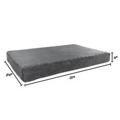 Orthopedic Pet Bed - Egg Crate and Memory Foam with Washable Cover 37x24x4 by Pet Adobe - Gray -Animal&Pet Supplies store TG20Midco20LLC20dba20Trademark20Global20LLC 157365dvoxx1xxbc9ac1