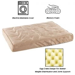 Pet Adobe Pet Bed Egg Crate with 100-percent Memory Foam Orthopedic Cushion Water-Resistant 37 x 24 x 4 -Animal&Pet Supplies store TG20Midco20LLC20dba20Trademark20Global20LLC 164960hxxxx2xx50eeab