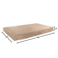 Pet Adobe Orthopedic Pet Bed - Egg Crate & Memory Foam with Washable Cover 46 x 27 x 4 inches - Tan -Animal&Pet Supplies store TG20Midco20LLC20dba20Trademark20Global20LLC 174378rhmxx1xx2c5998