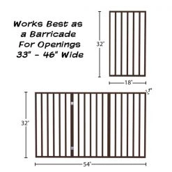Pet Adobe Freestanding 3 Panel Folding Pet Gate -Animal&Pet Supplies store TG20Midco20LLC20dba20Trademark20Global20LLC 209254cttxx1xx4c5902