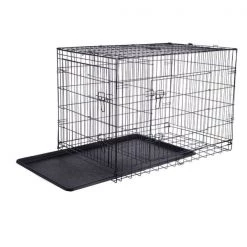 2193 Pet Adobe 42" Folding Pet Crate Double Door Kennel Wire Cage for Dogs, Cats or Rabbits -Animal&Pet Supplies store TG20Midco20LLC20dba20Trademark20Global20LLC 222527pwdxx1xx5375f8