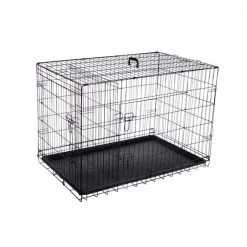 2193 Pet Adobe 42" Folding Pet Crate Double Door Kennel Wire Cage for Dogs, Cats or Rabbits -Animal&Pet Supplies store TG20Midco20LLC20dba20Trademark20Global20LLC 222527pwdxx5xx9289f8