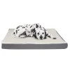 Pet Adobe Memory Orthopedic Foam Dog Bed- Sherpa Top and Removable Cover- 44.5x35x4.75, Gray