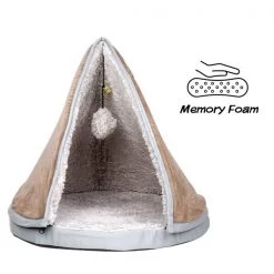 Pet Adobe Sleep and Play Cat Bed Removable Teepee Top -18 inch dia Tan -Animal&Pet Supplies store TG20Midco20LLC20dba20Trademark20Global20LLC 229525akwxx2xx39bff7