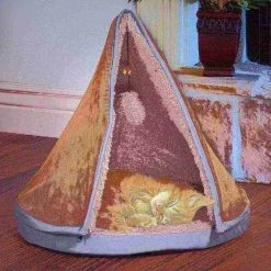 Pet Adobe Sleep and Play Cat Bed Removable Teepee Top -18 inch dia Tan -Animal&Pet Supplies store TG20Midco20LLC20dba20Trademark20Global20LLC 229525akwxx4xxae6c33