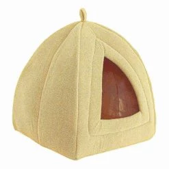Pet Adobe Pet Bed, Igloo Soft Indoor Enclosed Covered Tent with Removable Cushion for Cats/Small Pets (Tan) -Animal&Pet Supplies store TG20Midco20LLC20dba20Trademark20Global20LLC 235113fvbxx6xxf2ffe9