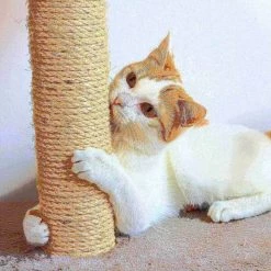 Pet Adobe 3-Tier Cat Tree House- Play Area with 3 Perches, Scratching Poles and Toys- 27.5 inch Tall -Animal&Pet Supplies store TG20Midco20LLC20dba20Trademark20Global20LLC 277696ayuxx4xx23d26d