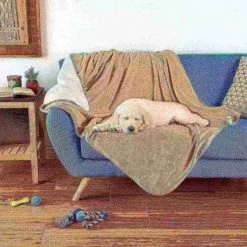 Pet Adobe Waterproof Pet Blanket - Washable Couch, Bed and Furniture Protector- 50 x 60 (Tan)