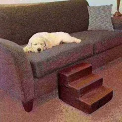 Pet Adobe High Density Foam Stairs 3 Step Design, Ramp for Small Dogs, Cats with Cover, Brown -Animal&Pet Supplies store TG20Midco20LLC20dba20Trademark20Global20LLC 330378vsgxx3xx3689b0