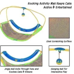 Pet Adobe Interactive Toy Rocking Activity Mat with Playing Station, Scratching Area/Toys for Cats/Kittens -Animal&Pet Supplies store TG20Midco20LLC20dba20Trademark20Global20LLC 337877hpixx2xxb6808b