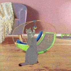 Pet Adobe Interactive Toy Rocking Activity Mat with Playing Station, Scratching Area/Toys for Cats/Kittens